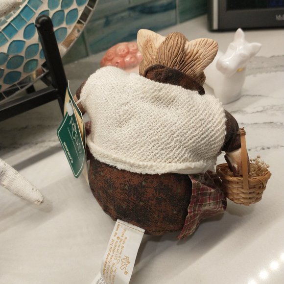 Vintage Russ The Country Folks Mrs. Crabtree Resin & Cloth Cat - Picture 4 of 10